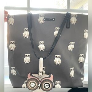 Kate Spade Owl Tote Size Bag!